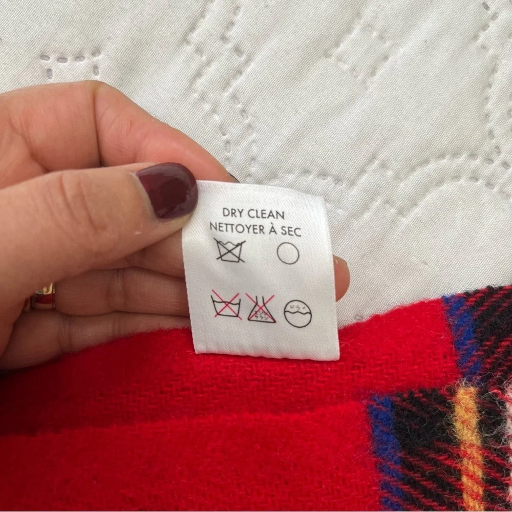 Pendleton Vintage Wool Highland Motor Robe Tartan Fringe Blanket NWT